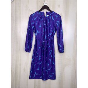 Marti Petite Vintage Polyester 3/4 Sleeve Sheath Dress Womens 6-11808